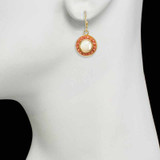 Michal Golan Byzantine Pearl Circle Earrings