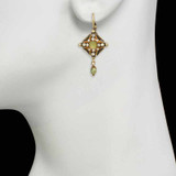 Michal Golan Byzantine Green Aventurine Starburst Earrings