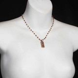 Michal Golan Byzantine Garnet Bar Necklace