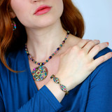 Michal Golan Teal Charm Bracelet