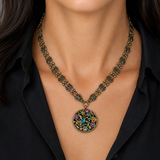 Michal Golan Midnight Garden Large Circle Necklace
