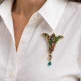 Michal Golan Midnight Garden Bloom Brooch