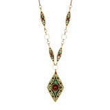 Teal Michal Golan Jewelry Diamond Pendant Necklace