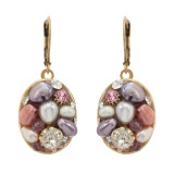 Michal Golan Jewelry Medium Oval Pink Earrings
