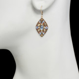 Brown Medium Diamond earrings from Michal Golan Jewelry - second image