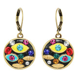 Michal Golan Evil Eye Multicolor Multi-eye Round Leverback Earrings