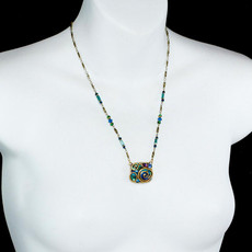 Blue Emerald necklace by Michal Golan Jewelry - second image