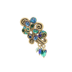 Michal Golan Jewelry Emerald Blue Pin