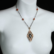Michal Golan Canyon Medium Diamond Black Chain Necklace