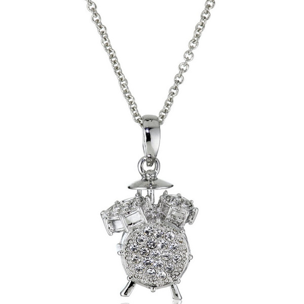 Hamilton Crawford Drum Set Necklace Silver Necklace