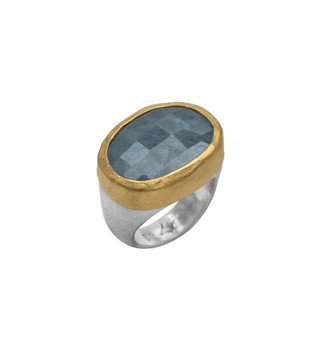 Oprahs Aquamarine Ring by Nava Zahavi - New Arrival