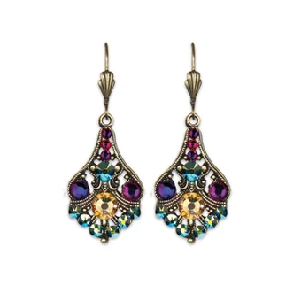 Anne Koplik Beautiful Spectrum Wire Earrings