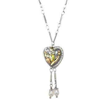 Michal Golan Moonlight Heart Dangling Necklace