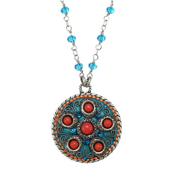 Michal Golan Aruba Medallion Necklace