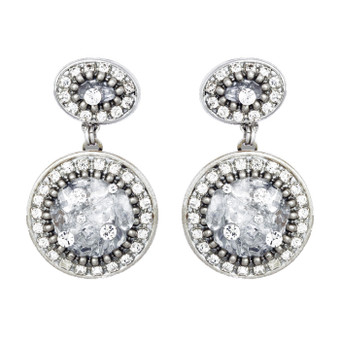 Michal Golan Icy Dreams Double Circle Earrings