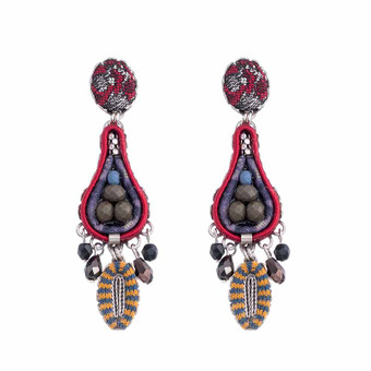 Ayala Bar Black Karma Teardrop Earrings