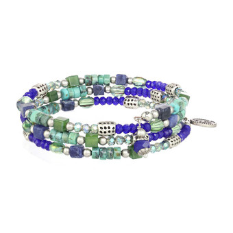 Michal Golan Lake Como Thin Wrap Beaded Bracelet