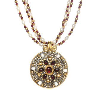 Michal Golan Victorian Medallion Necklace