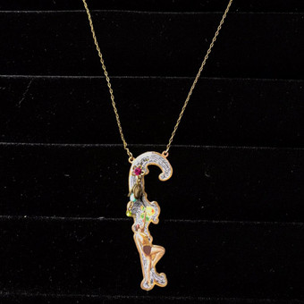 Michal Negrin Initial F Necklace