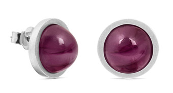 Joidart Anais Stud Red Silver Earrings Joidart Anais Stud Red Silver Earrings