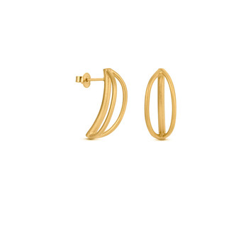 Joidart Luna Small Stud Gold Earrings