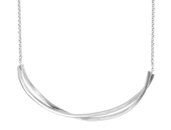 Joidart Lorna Bar Silver Necklace