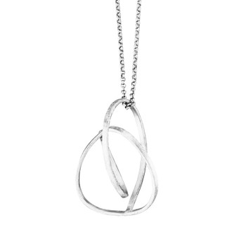 Joidart Embolic Large Necklace with Chain Silver