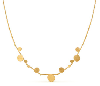 Joidart Flower Bloom Large Gold Necklace