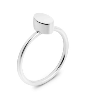 Joidart Toujours Oval Silver Ring