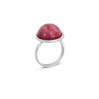 Joidart Anais Ring Red Silver