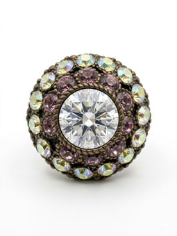 Michal Negrin Majestic Violet Aura Medallion Ring