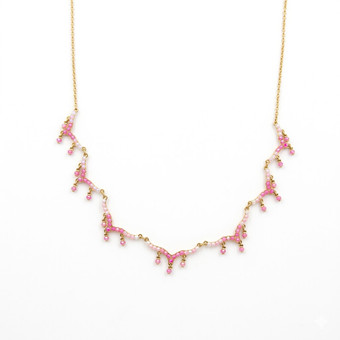 Michal Negrin Dare to Dazzle Pink Necklace