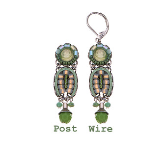 Ayala Bar Green Moonlight Blinding Lights Earrings Ayala Bar Green Moonlight Blinding Lights Earrings