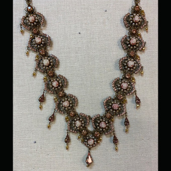 Michal Negrin Victorian Rose Necklace