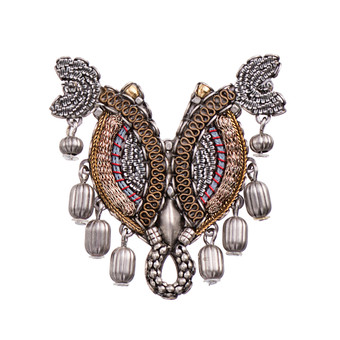 Ayala Bar Lovely Mosaic Metal Roots Pin
