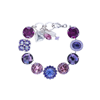 Mariana Extra Luxurious Cluster Bracelet in Wildberry