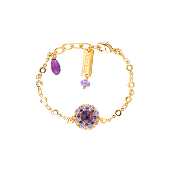 Mariana Cluster Chain Bracelet in Wildberry