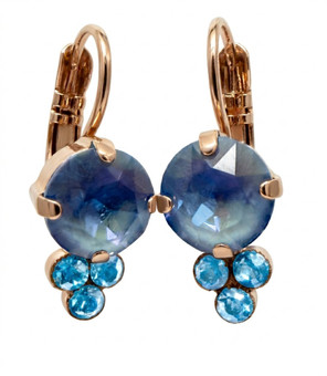 Mariana Must Have Leverback Earrings in Sun Kissed Laguna -Rose Gold