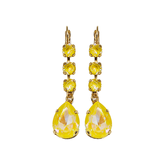 Mariana Fun Finds Round and Pear Leverback Earrings in Sun Kissed Sunshine