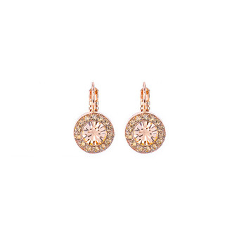 Mariana Must-Have Pave Leverback Earrings in Chai