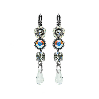 Mariana Triple Stone Bridal Earrings