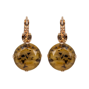 Mariana Extra Luxurious Leverback Earrings in Meadow Brown Cheetah