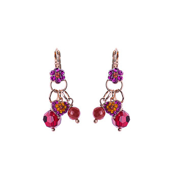 Mariana Petite Flower Dangle Leverback Earrings in Hibiscus Mariana Petite Flower Dangle Leverback Earrings in Hibiscus