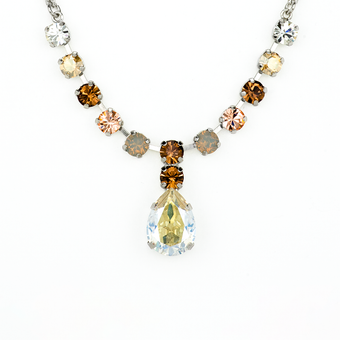 Mariana Pear and Round Necklace in Peace
