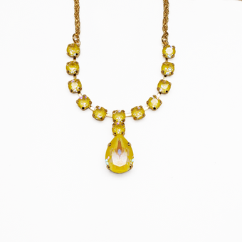 Mariana Pear and Round Necklace in Sun Kissed Sunshine