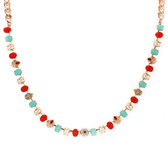 Mariana Petite Leaf Necklace in Happiness