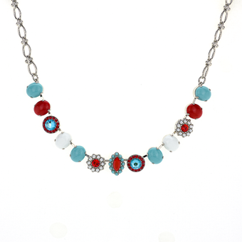 Mariana Oval Cluster Necklace in Happiness