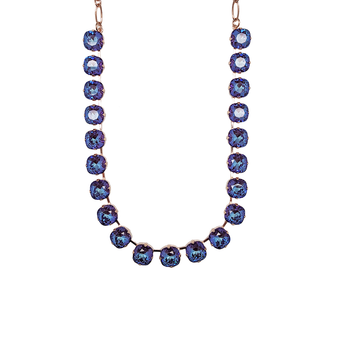 Mariana Lovable Cushion Cut Necklace in Sun Kissed Plum