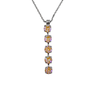 Mariana Petite Five Stone Pendant in Sun Kissed Horizon