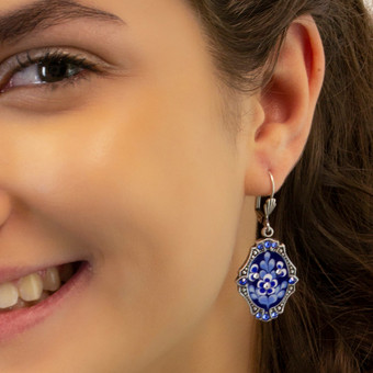 Anne Koplik Kinsley Jill Garden Flower Earrings
